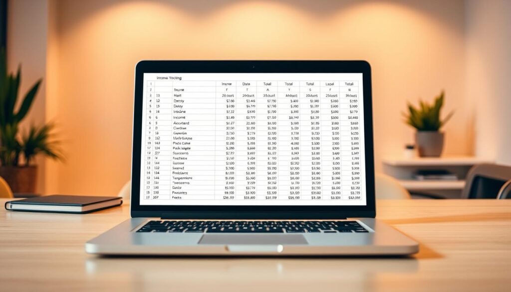 income tracking spreadsheet